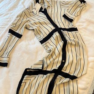 Zara long dress with buttons old Hollywood style size s